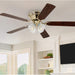 52 in. Brass Ceiling Fan, Indoor Ceiling Fan with Light, Flush Mount Brass Ceiling Fan-5-ErisView