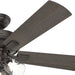 52 in. Bronze Ceiling Fan, Ceiling Fan with LED Light Kit and Pull Chain, Hugger Ceiling Fan with Light-10-ErisView