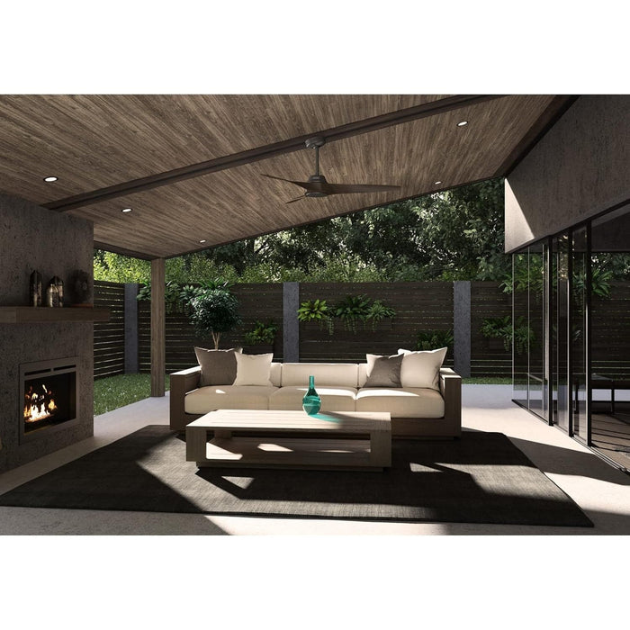 52 in. Bronze Ceiling Fan, Hugger Ceiling Fans, Wood Fans-4-ErisView