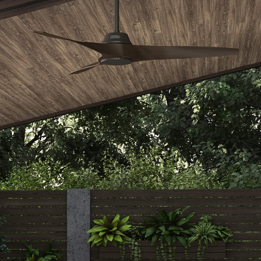 52 in. Bronze Ceiling Fan, Hugger Ceiling Fans, Wood Fans-5-ErisView