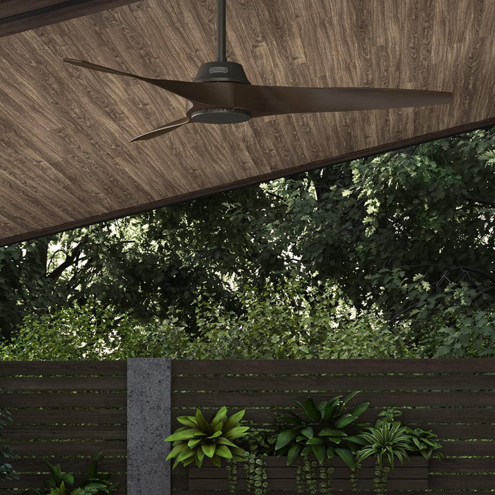 52 in. Bronze Ceiling Fan, Hugger Ceiling Fans, Wood Fans-5-ErisView