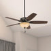 52 in. Bronze Ceiling Fan, Indoor Ceiling Fan with LED Light and Pull Chain Control, Hugger Ceiling Fans-3-ErisView