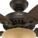 52 in. Bronze Ceiling Fan, Indoor Ceiling Fan with LED Light and Pull Chain Control, Hugger Ceiling Fans-8-ErisView