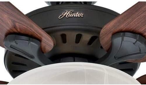 52 in. Bronze Ceiling Fan with LED Light Kit and Pull Chain, Hugger Ceiling Fan with Light-2-ErisView