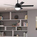 52 in. Bronze Unique Ceiling Fans with Lights Kit and Pull Chain, Hugger Ceiling Fan with Light-5-ErisView