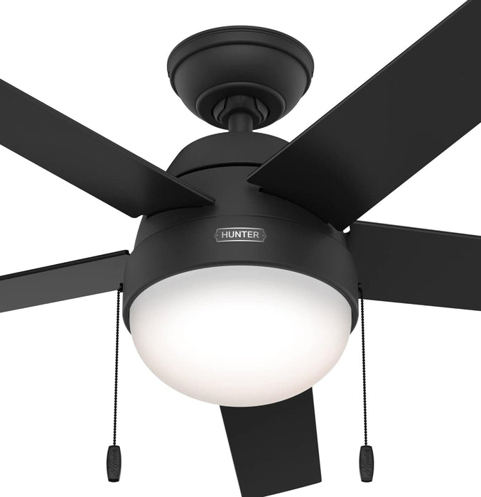 52 in. Bronze Unique Ceiling Fans with Lights Kit and Pull Chain, Hugger Ceiling Fan with Light-7-ErisView