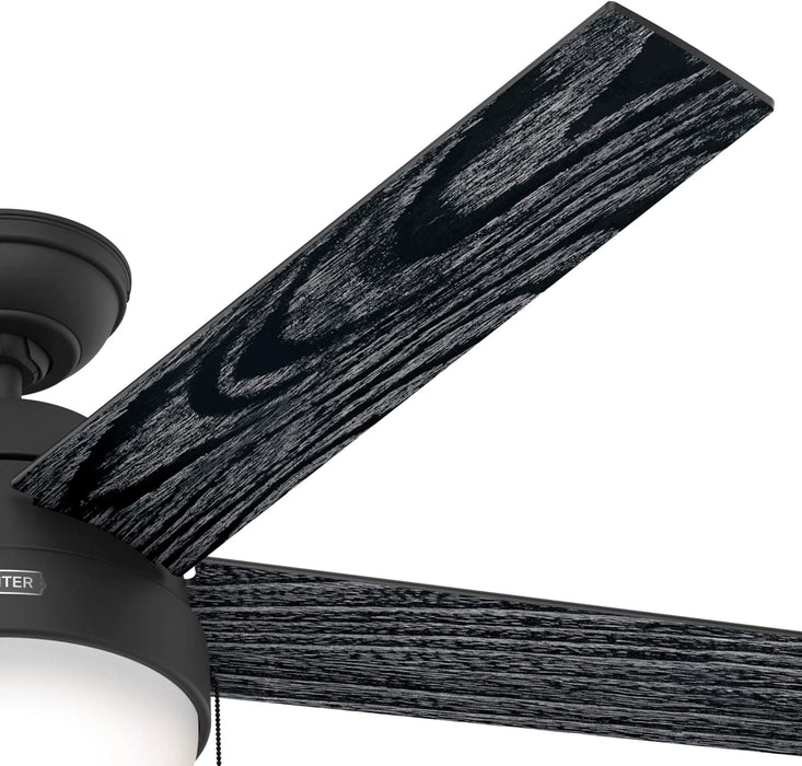 52 in. Bronze Unique Ceiling Fans with Lights Kit and Pull Chain, Hugger Ceiling Fan with Light-8-ErisView