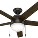 52 in. Bronze Unique Ceiling Fans with Lights Kit and Pull Chain, Hugger Ceiling Fan with Light-1-ErisView