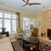 52 in. Brown Ceiling Fan with Low Profile Light and Remote Control-6-ErisView