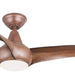 52 in. Brown Ceiling Fan with Low Profile Light and Remote Control-1-ErisView