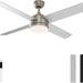 52 in. Brushed Ceiling Fan, Ceiling Fan with LED Light and Remote Control-1-ErisView