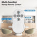 52 in. Brushed Nickel Ceiling Fan, Flush Mount Ceiling Fan with Light Remote Control, 3 Blade Ceiling Fan-3-ErisView
