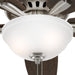 52 in. Brushed Nickel Ceiling Fan, Low Ceiling Fan with LED Light Kit and Pull Chain, Hugger Ceiling Fans-6-ErisView