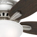 52 in. Brushed Nickel Ceiling Fan, Low Ceiling Fan with LED Light Kit and Pull Chain, Hugger Ceiling Fans-7-ErisView