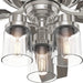 52 in. Brushed Nickel Ceiling Fan with LED Light Kit and Handheld Remote, Ceiling Hugger Ceiling Fan with Light-7-ErisView