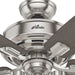 52 in. Brushed Nickel Ceiling Fan with LED Light Kit and Handheld Remote, Ceiling Hugger Ceiling Fan with Light-9-ErisView