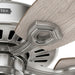 52 in. Brushed Nickel Ceiling Fan with LED Light Kit and Pull Chain, Ceiling Hugger Ceiling Fans-7-ErisView