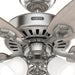 52 in. Brushed Nickel Ceiling Fan with LED Light Kit and Pull Chain, Ceiling Hugger Ceiling Fans-8-ErisView