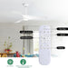 52 in. Brushed Nickel Ceiling Fan with Remote, Modern Reversible Quiet Ceiling Fan for Kitchen Bedroom Living Room-11-ErisView
