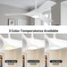 52 in. Brushed Nickel Ceiling Fan with Remote, Modern Reversible Quiet Ceiling Fan for Kitchen Bedroom Living Room-13-ErisView
