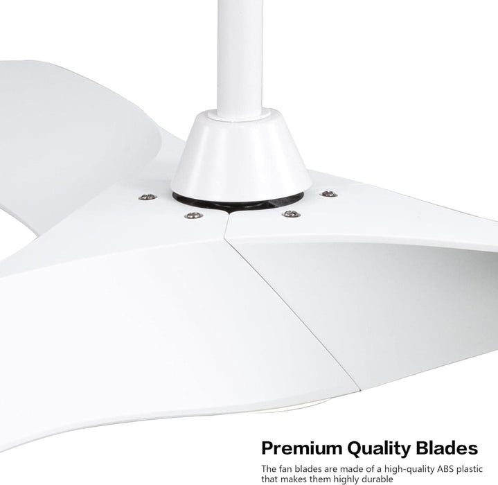 52 in. Brushed Nickel Ceiling Fan with Remote, Modern Reversible Quiet Ceiling Fan for Kitchen Bedroom Living Room-14-ErisView