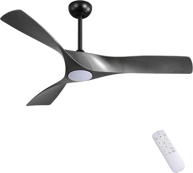 52 in. Brushed Nickel Ceiling Fan with Remote, Modern Reversible Quiet Ceiling Fan for Kitchen Bedroom Living Room-17-ErisView