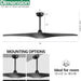 52 in. Brushed Nickel Ceiling Fan with Remote, Modern Reversible Quiet Ceiling Fan for Kitchen Bedroom Living Room-18-ErisView