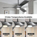 52 in. Brushed Nickel Ceiling Fan with Remote, Modern Reversible Quiet Ceiling Fan for Kitchen Bedroom Living Room-21-ErisView