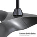 52 in. Brushed Nickel Ceiling Fan with Remote, Modern Reversible Quiet Ceiling Fan for Kitchen Bedroom Living Room-22-ErisView