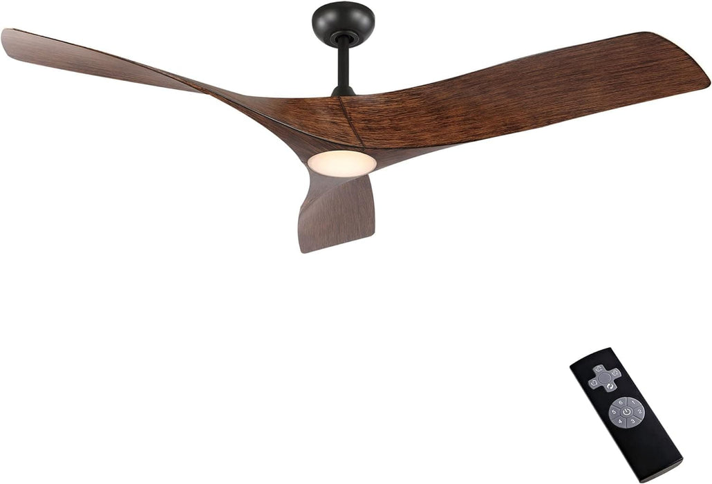 52 in. Brushed Nickel Ceiling Fan with Remote, Modern Reversible Quiet Ceiling Fan for Kitchen Bedroom Living Room-25-ErisView