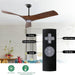 52 in. Brushed Nickel Ceiling Fan with Remote, Modern Reversible Quiet Ceiling Fan for Kitchen Bedroom Living Room-26-ErisView
