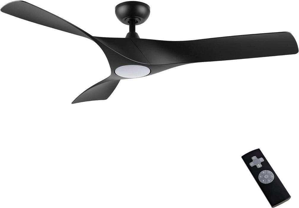 52 in. Brushed Nickel Ceiling Fan with Remote, Modern Reversible Quiet Ceiling Fan for Kitchen Bedroom Living Room-34-ErisView