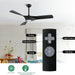 52 in. Brushed Nickel Ceiling Fan with Remote, Modern Reversible Quiet Ceiling Fan for Kitchen Bedroom Living Room-35-ErisView