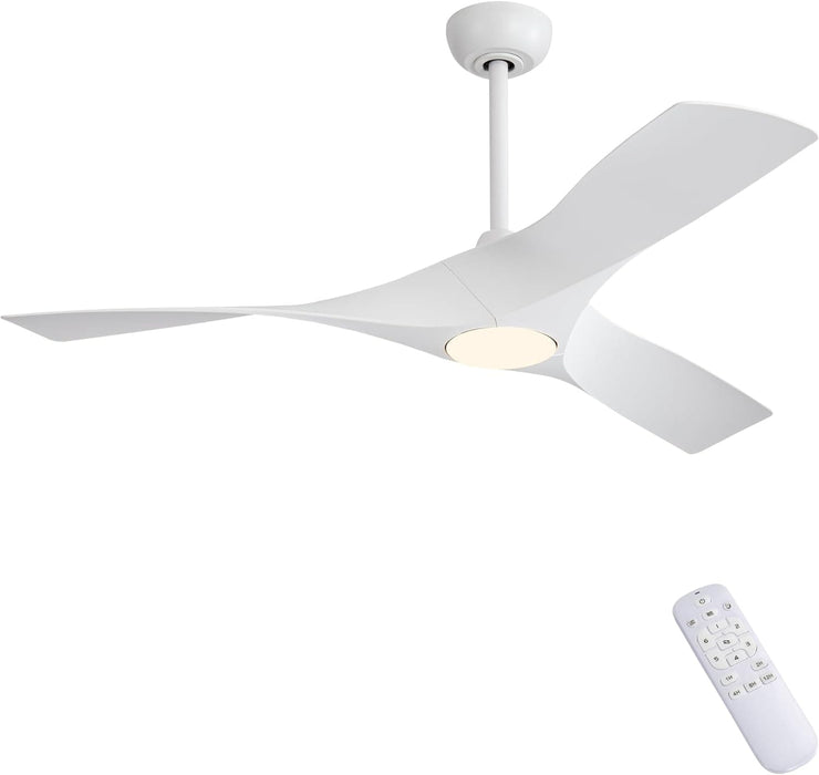 52 in. Brushed Nickel Ceiling Fan with Remote, Modern Reversible Quiet Ceiling Fan for Kitchen Bedroom Living Room-9-ErisView