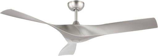 52 in. Brushed Nickel Ceiling Fan with Remote, Modern Reversible Quiet Ceiling Fan for Kitchen Bedroom Living Room-1-ErisView