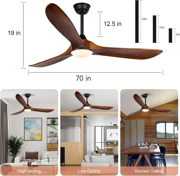 52 in. Caged Rustic Farmhouse Industrial Ceiling Fan with Light and Remote, Outdoor Ceiling Fans for Patio, Reversible Ceiling Fan Light Fixture-11-ErisView