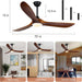 52 in. Caged Rustic Farmhouse Industrial Ceiling Fan with Light and Remote, Outdoor Ceiling Fans for Patio, Reversible Ceiling Fan Light Fixture-11-ErisView