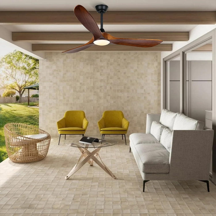 52 in. Caged Rustic Farmhouse Industrial Ceiling Fan with Light and Remote, Outdoor Ceiling Fans for Patio, Reversible Ceiling Fan Light Fixture-18-ErisView