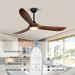 52 in. Caged Rustic Farmhouse Industrial Ceiling Fan with Light and Remote, Outdoor Ceiling Fans for Patio, Reversible Ceiling Fan Light Fixture-19-ErisView