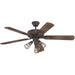 52 in. Caged Rustic Industrial Ceiling Fans with Pull Chains and Light Kit, Oil Rubbed Bronze Reversible Ceiling Fan Winter Summer, Oak Ceiling Fan-1-ErisView