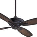 52 in. Ceiling Fan, Brown Ceiling Fans without Lights, W-Fi fan-1-ErisView