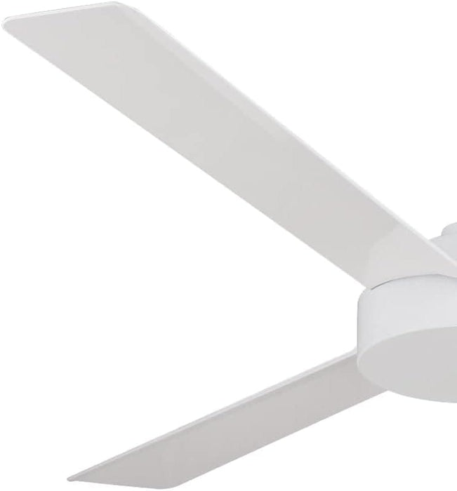 52 in. Ceiling Fan, Flat White 3 Blades Ceiling Fan, Contemporary Fans-6-ErisView