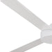 52 in. Ceiling Fan, Flat White 3 Blades Ceiling Fan, Contemporary Fans-6-ErisView