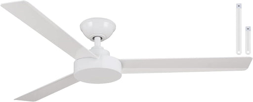 52 in. Ceiling Fan, Flat White 3 Blades Ceiling Fan, Contemporary Fans-1-ErisView