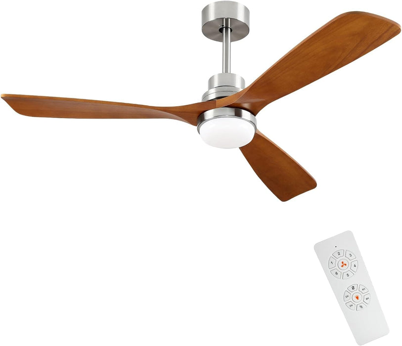 52 in. Ceiling Fan Lights with Remote Control, Reversible Modern Ceiling Fan for Patio Living Room Bedroom Office-1-ErisView