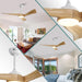 52 in. Ceiling Fan NO Light, Indoor Outdoor Ceiling Fan with Remote Control, Reversible Wood Ceiling Fan for Bedroom Living Room, Outdoor Fan for Patio-10-ErisView