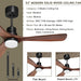 52 in. Ceiling Fan, Outdoor Ceiling Fan with Light Remote for Patio, Indoor Wood Farmhouse Ceiling Fan with Light, Reversible Fan for Summer Winter-6-ErisView
