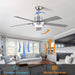 52 in. Ceiling Fan, Outdoor Ceiling Fan with Light and Remote, LED Modern Outdoor Silver Ceiling Fan, Indoor Wood Ceiling Fan with Bright Light-6-ErisView