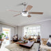 52 in. Ceiling Fan, Outdoor Ceiling Fan with Light and Remote, LED Modern Outdoor Silver Ceiling Fan, Indoor Wood Ceiling Fan with Bright Light-8-ErisView