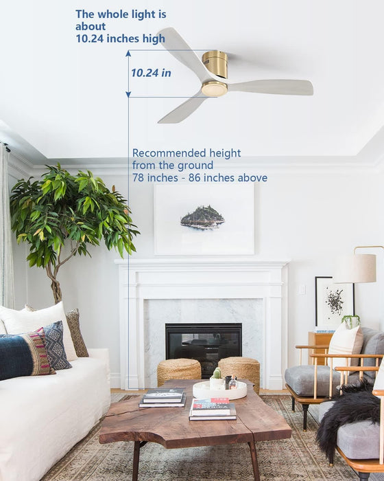 52 in. Ceiling Fan, Outdoor Ceiling Fan with Light and Remote, Outdoor Ceiling Fan with Light, Dimmable Quiet Ceiling Fans, Reversible Wood Blades-10-ErisView